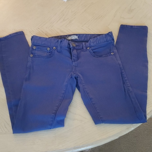 FREE PEOPLE purple skinny Jeans - Picture 2 of 5